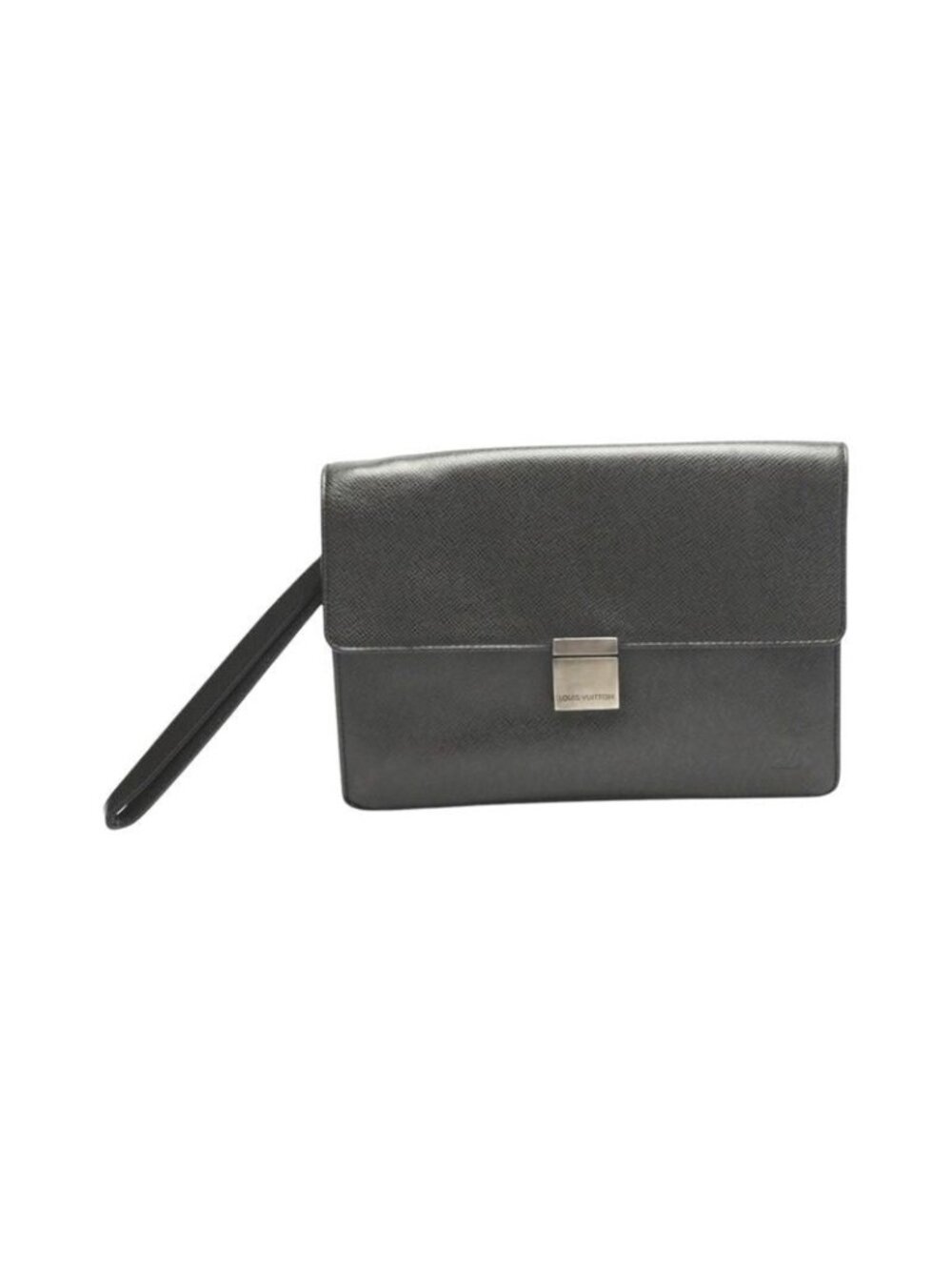 Louis Vuitton Taiga Clutch Bag Serenga Black